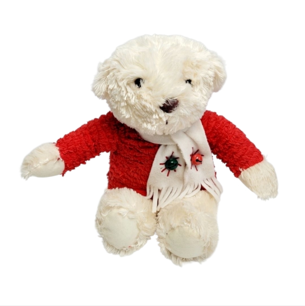 Hallmark Plush Musical Christmas Jingle Bear Plays Jingle Bells 14"